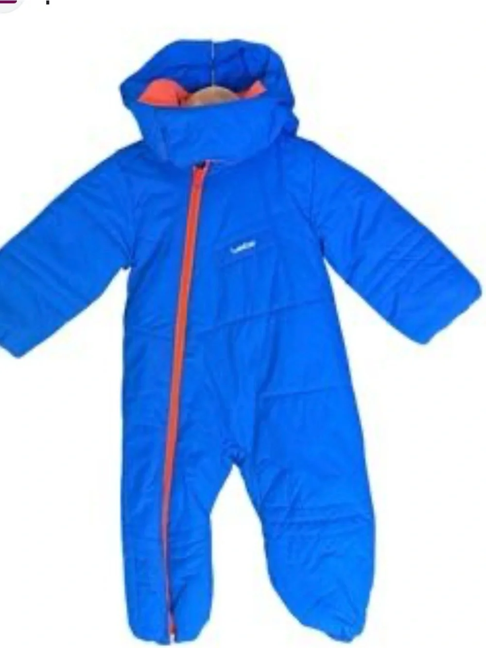 Wed’ze winter snow suit,Blue Infant Snowsuit One-Piece with Hood